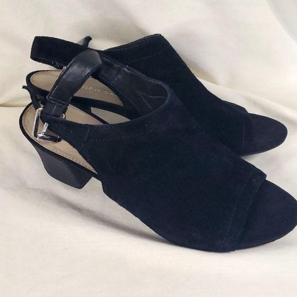 Black Franco Sarto Slingback Size 7 (Reiki Cleansed And Infused) - Picture 2 of 6